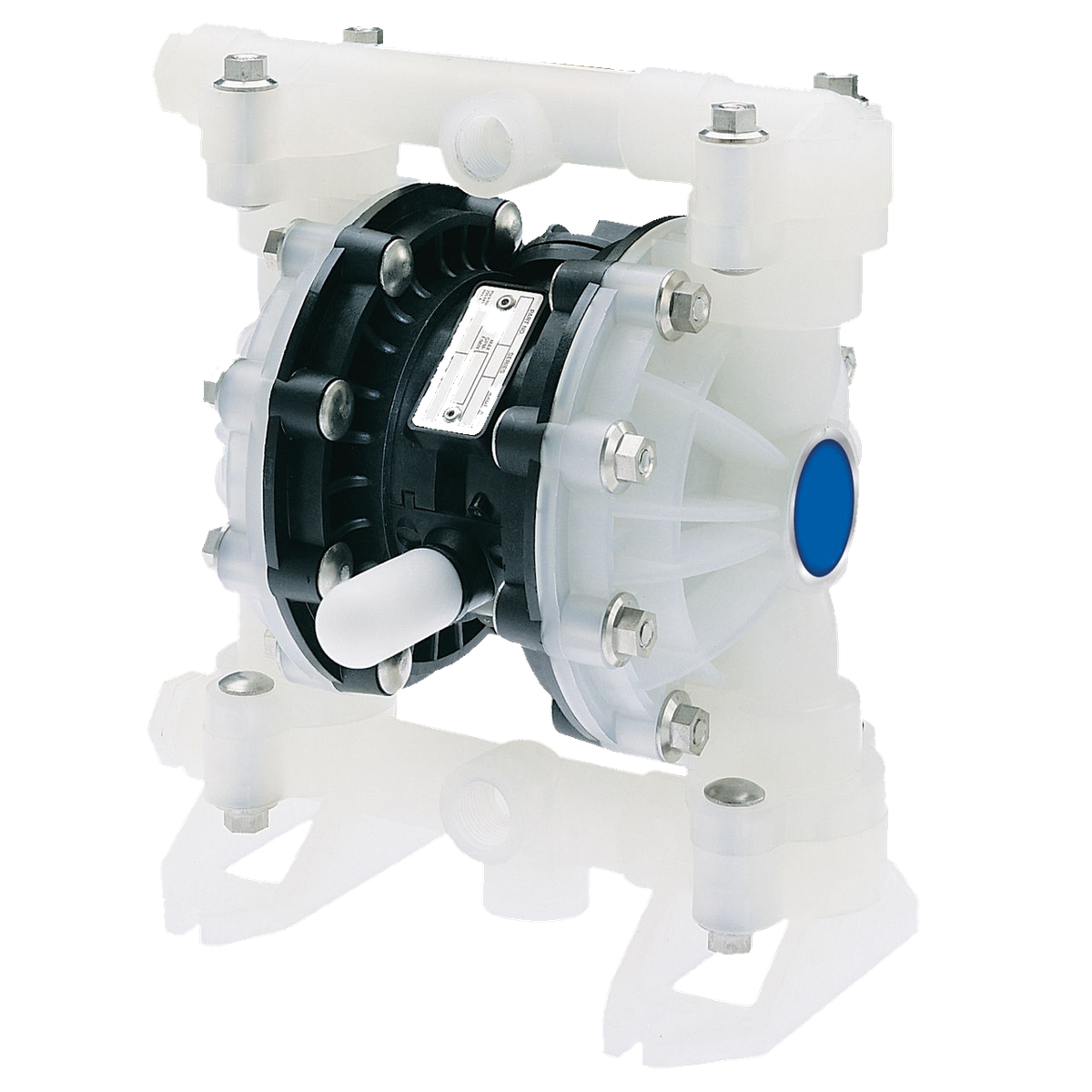 Pompe pneumatique à membranes TFG100 Techni-Flow – plastique, 1/2" et 3/4", débit jusqu'à 55 l/min